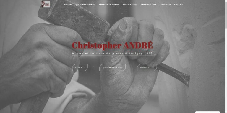 Lire la suite à propos de l’article Christopher André Maçon & tailleur de pierre