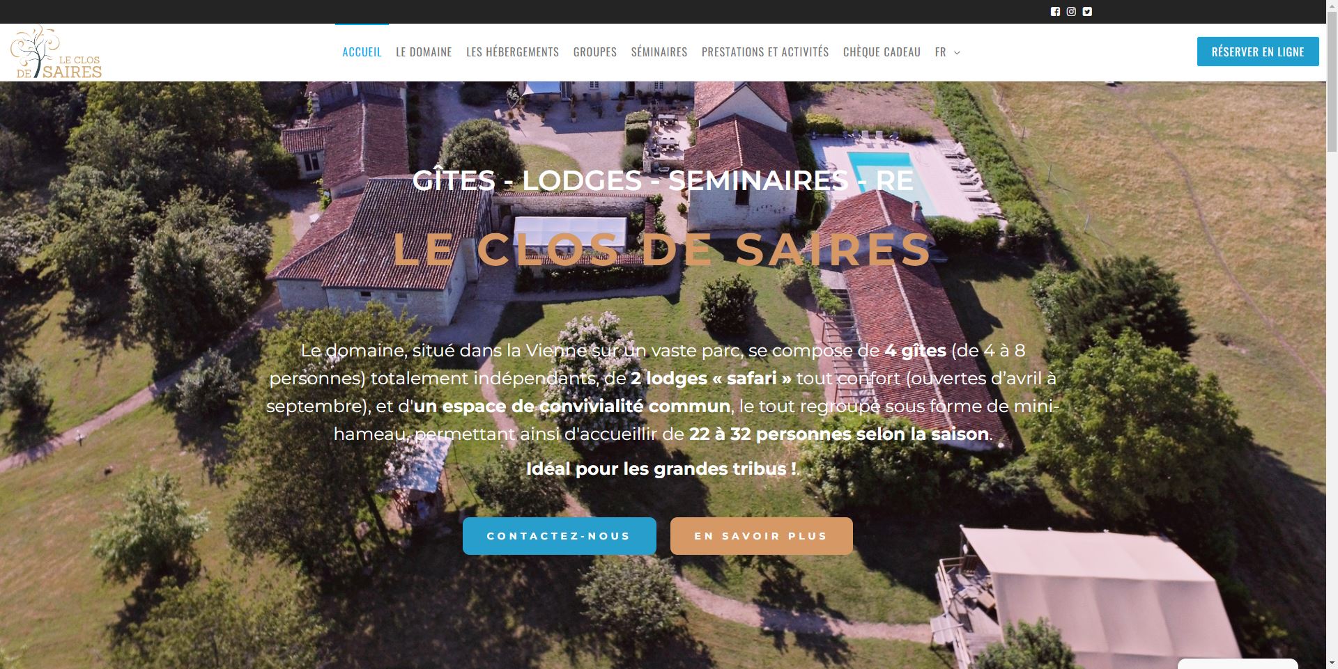 Lire la suite à propos de l’article Le Clos de Saires à Saires Gîtes, lodges, réceptions, séminaires