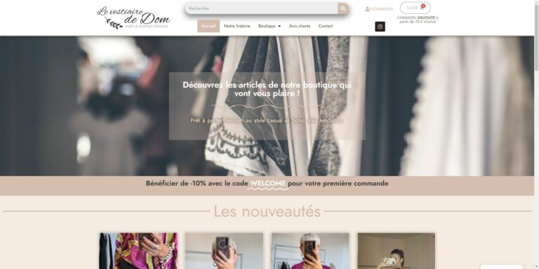 Lire la suite à propos de l’article Le vestiaire de Dom Prêt à porter féminin